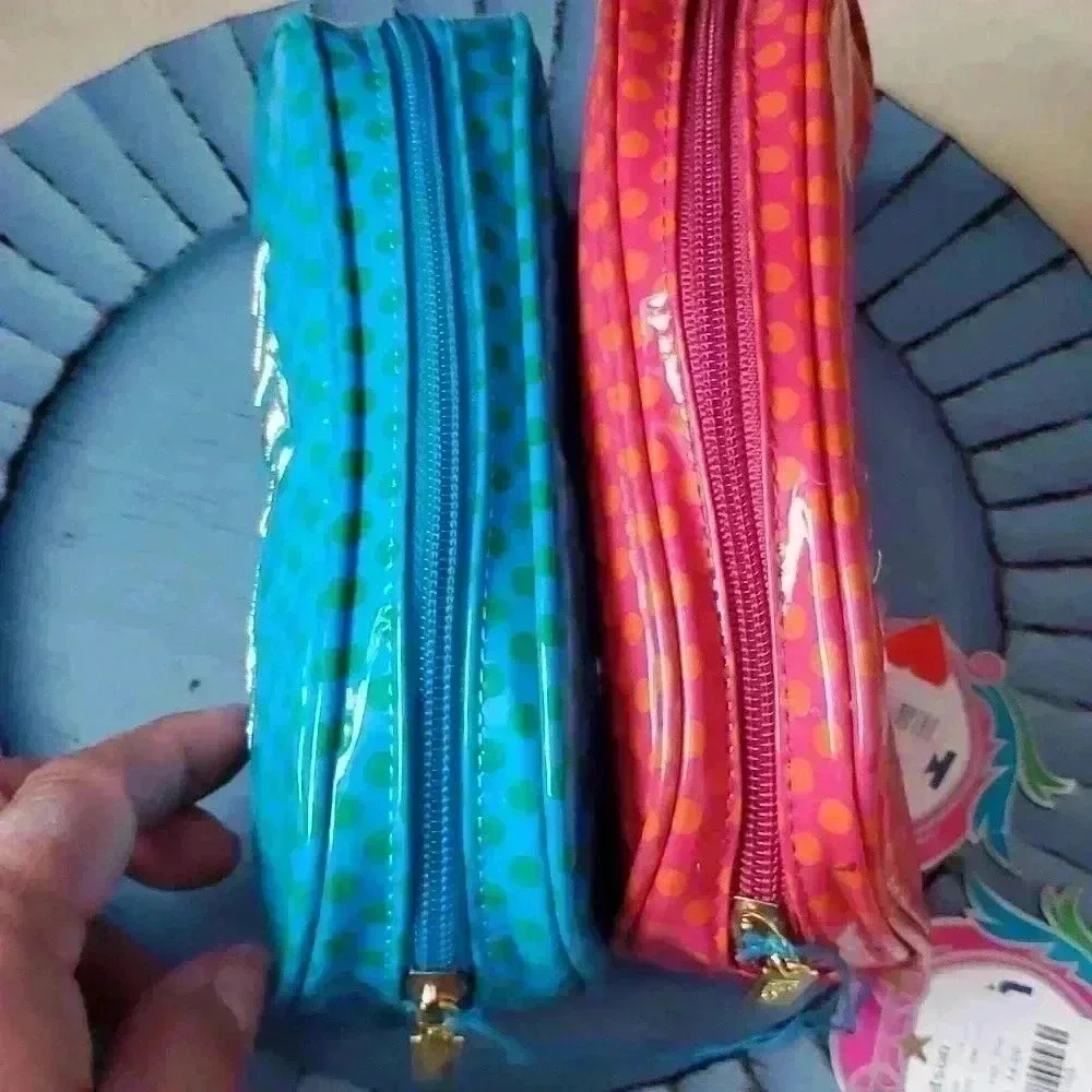 Kitson cosmetic bags lot of 2